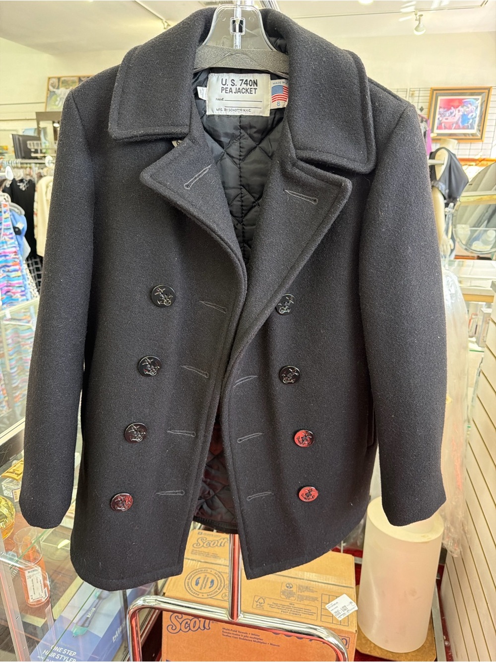 US 740N pea coat sz 6